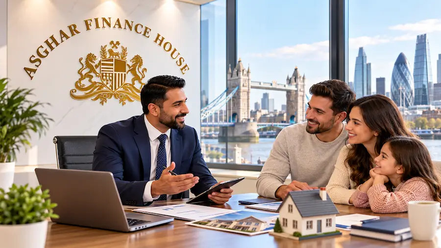 Asghar Finance House, an independent mortgage broker in London, advising a family